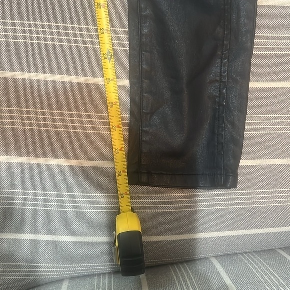 Current/Elliott Sweeney Ankle Skinny Black Coated Jeans 28 - Picture 8 of 11